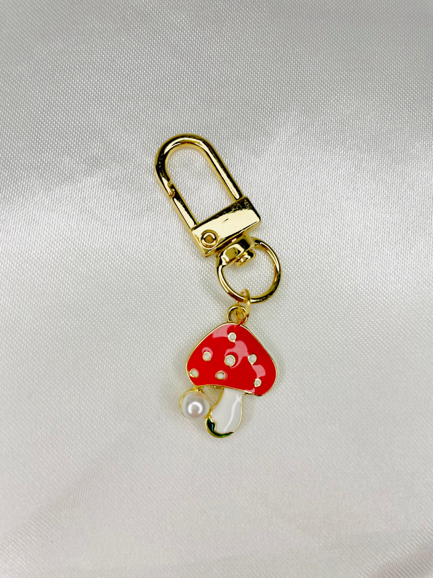 Mini Mushroom Keychain