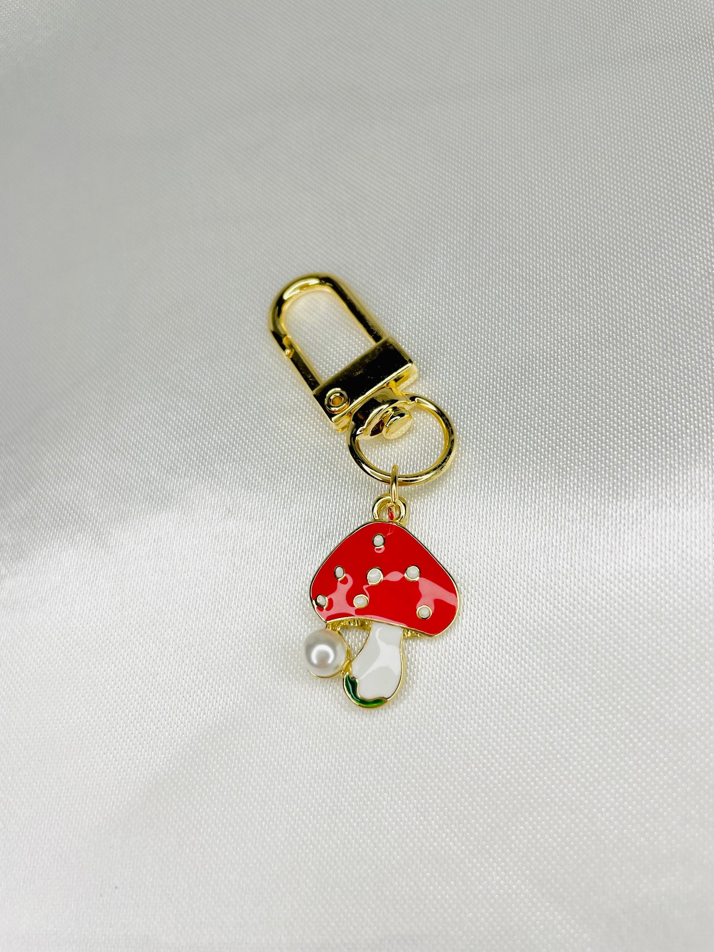 Mini Mushroom Keychain