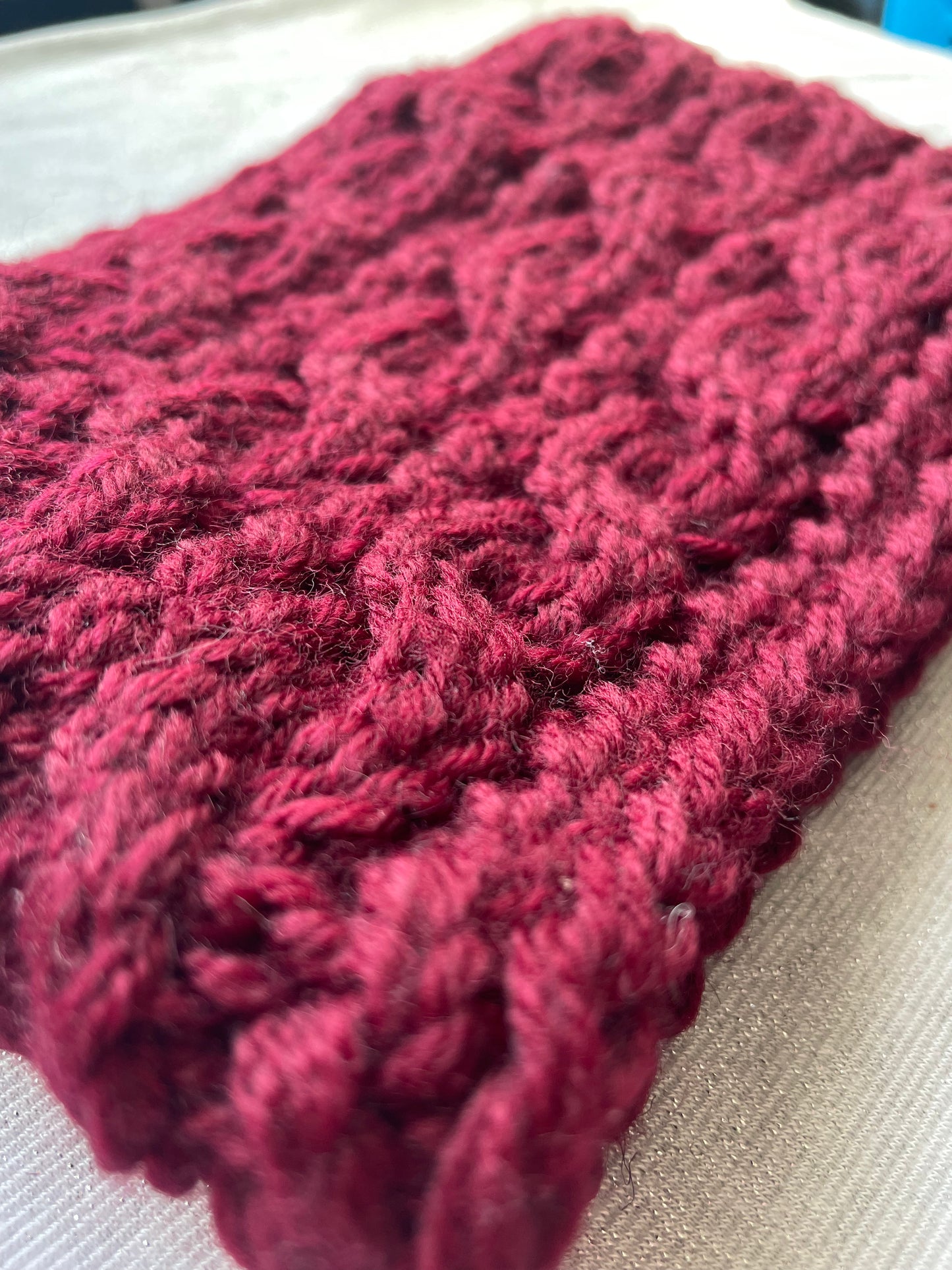 Red Warm Knitted Headband