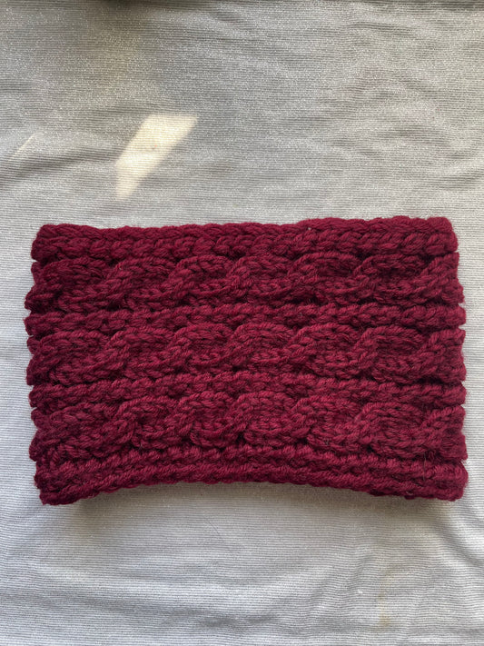 Red Warm Knitted Headband